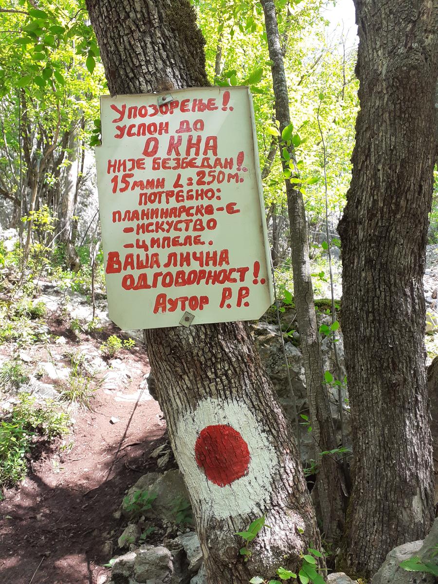 Upozorenje o opasnom usponu